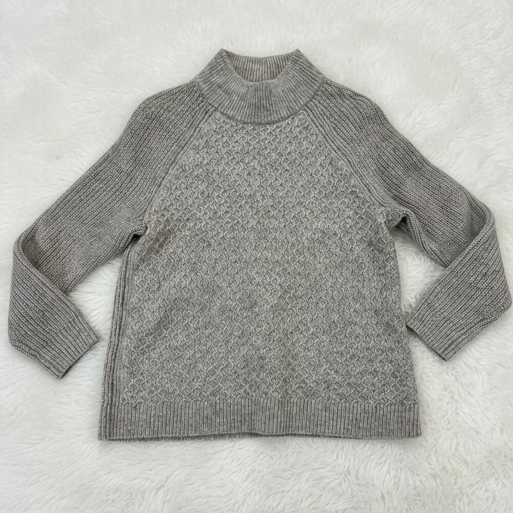 Talbots Women's Gray Wool Blend Mock Neck Sweater - Size LP
b39
